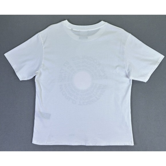 The Kooples Shirt Womens 3 Large White World Graphic Urban Chic Punk New - Picture 3 of 8